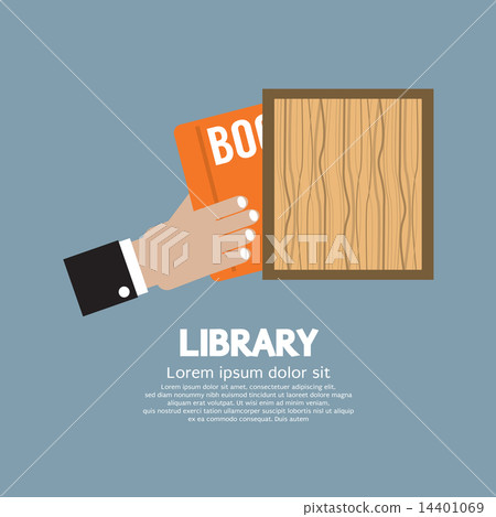 Hand Draw A Book From Shelf 14401069