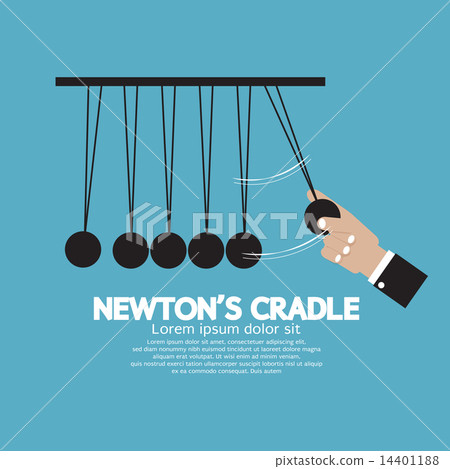 Flat Design Newton's Cradle 14401188