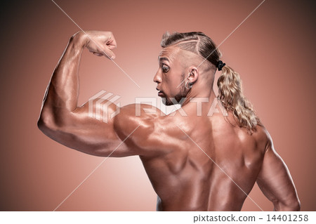Attractive male body builder Attractive male body builder 14401258