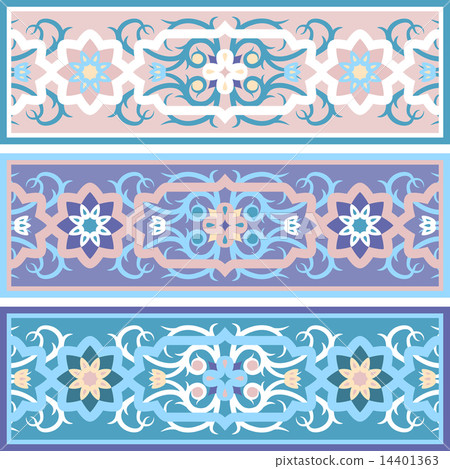 vector Traditional Muslim floral  ornament  14401363