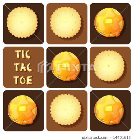 Tic-Tac-Toe of cracker and pancake 14401615