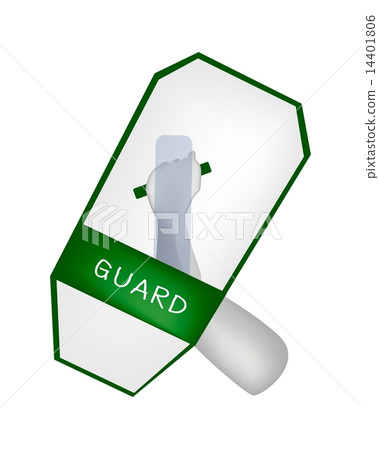 Hand Holding A Green Riot Shield Hand Holding A Green Riot Shield 14401806