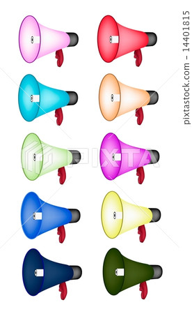 Set of Loudspeaker or Megaphone 14401815
