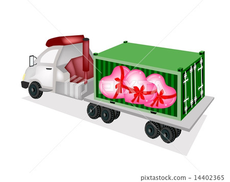 Lovely Hearts in Cargo Container 14402365