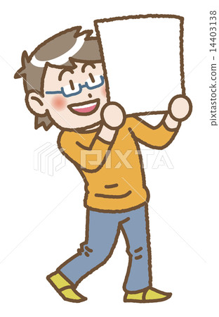 People with placards 14403138