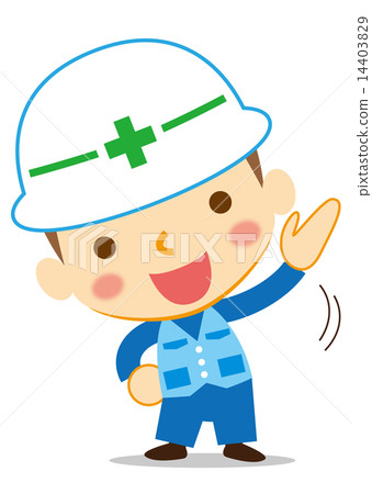 Workers doing gymnastics 14403829