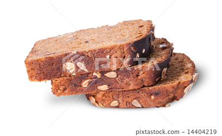Unleavened three pieces bread with seeds 14404219