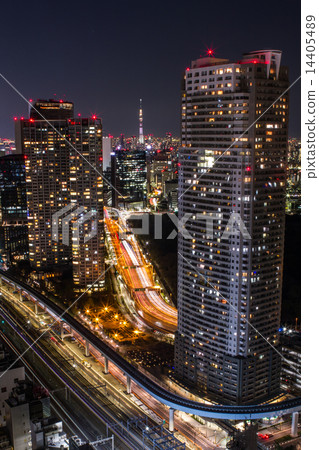 資本高和天空樹的光痕跡 14405489