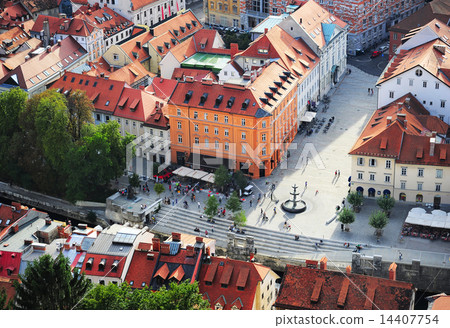 Ljubljana city center, Slovenia 14407754