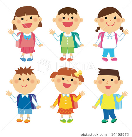 Elementary school students - Stock Illustration [14408973] - PIXTA