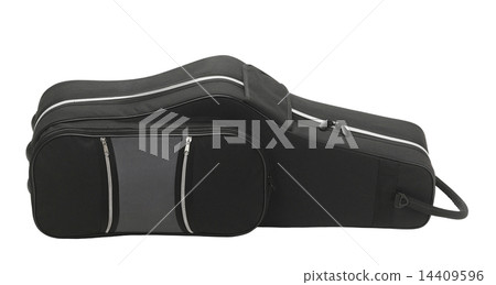 Guitar case isolated on the white background 14409596