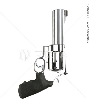 Revolvers on white background Revolvers on white background 14409642