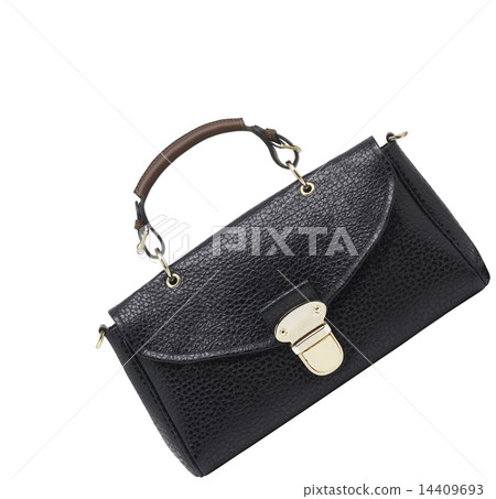leather bag isolated against leather bag isolated against 14409693