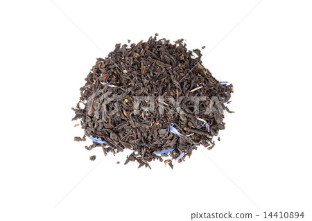 Black Earl Grey tea isolated on white, top view Black Earl Grey tea isolated on white, top view 14410894