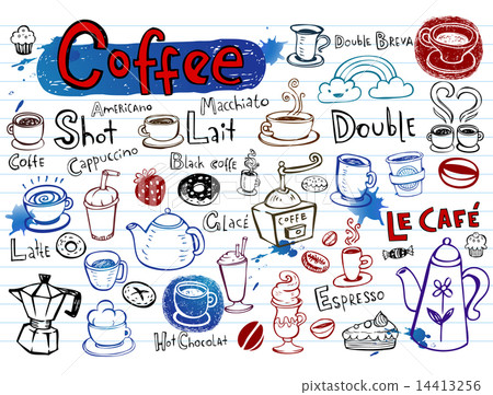 Coffee doodles 14413256