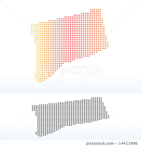 Map of USA Connecticut State with Dot Pattern Map of USA Connecticut State with Dot Pattern 14413986