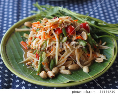 Som tam(木瓜沙拉)泰國菜 Som tam(木瓜沙拉)泰國菜 14414239