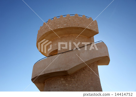 Modern touristic fort near Matmata, Tunisia Modern touristic fort near Matmata, Tunisia 14414752