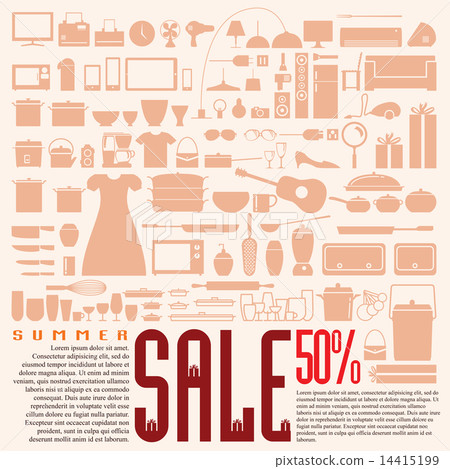 Home product 50% discount for summer sale. 14415199
