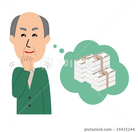 一位不停考慮金錢的老人 14415244