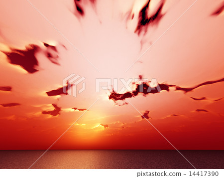 Wind and clouds with the sea Wind and clouds with the sea 14417390