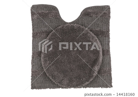 Bath mat isolated on white studio background Bath mat isolated on white studio background 14418160