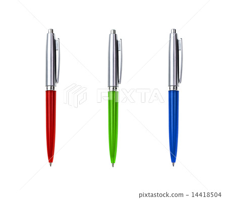 collection pen isolated on white 14418504