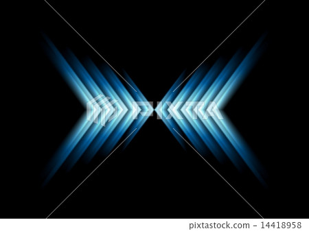 Glow blue arrows as X sumbol Glow blue arrows as X sumbol 14418958
