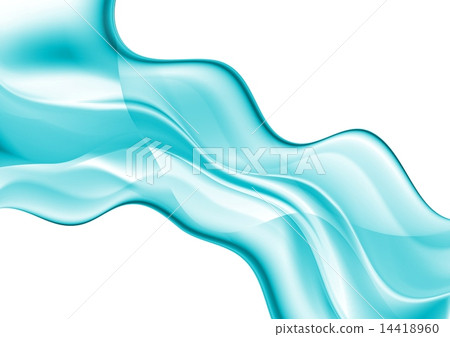 Abstract blue cyan vector waves Abstract blue cyan vector waves 14418960