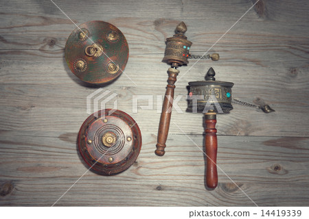 Tibetan mani wheel 14419339