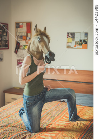 mask horse lesbian woman mask horse lesbian woman 14423989