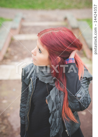 young beautiful red hair venezuelan woman lifestyle 14424357