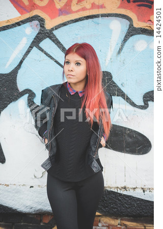 young beautiful red hair venezuelan woman lifestyle 14424501