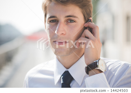 young handsome elegant blonde model man 14424503