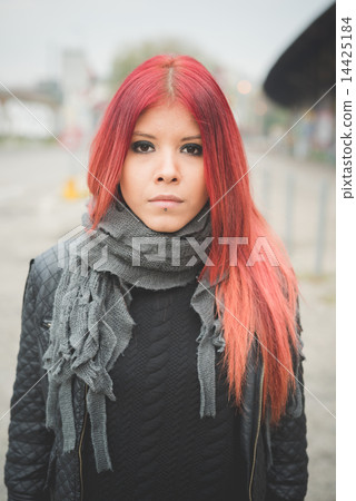young beautiful red hair venezuelan woman lifestyle 14425184