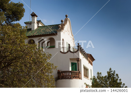 Low angle view of house, Barcelona, Catalonia, Spain Low angle view of house, Barcelona, Catalonia, Spain 14426001