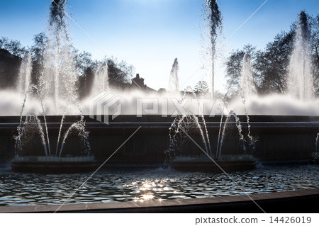Magic Fountain in Montjuic District, Barcelona, Catalonia, Spain 14426019