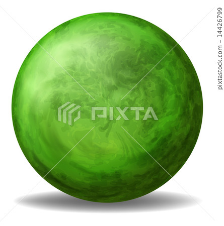 A green round ball A green round ball 14426799