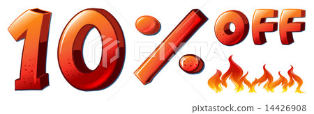 A ten percent off sale 14426908