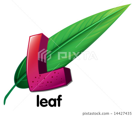 A letter L for leaf 14427435