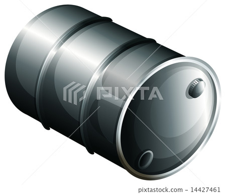 A gray oil barrel 14427461