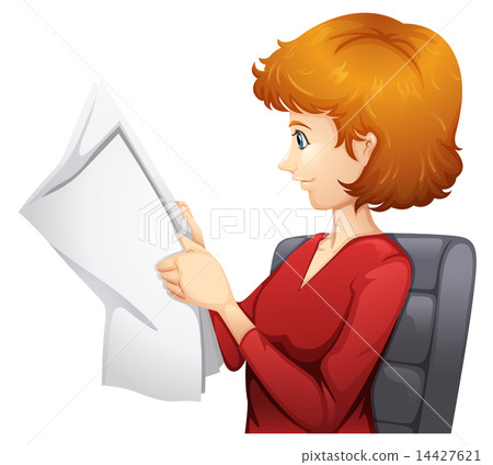 A woman reading 14427621