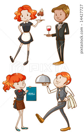 Waiters and waitresses Waiters and waitresses 14427727