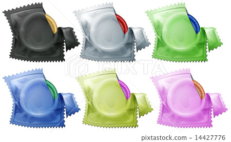 A collection of condoms 14427776