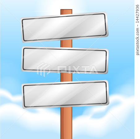 Empty wooden signages Empty wooden signages 14427936