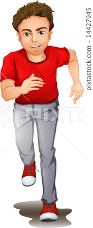 A man running A man running 14427945