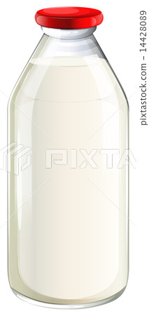 A bottle of milk A bottle of milk 14428089