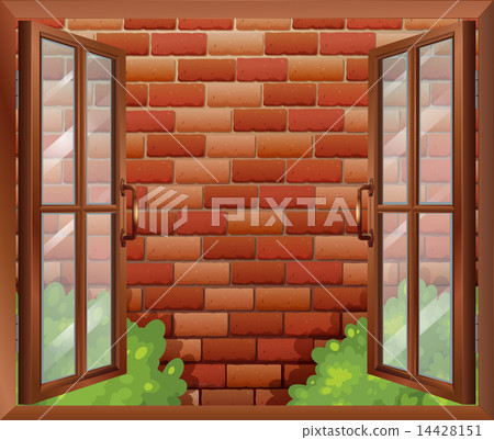 A window and the tall stonewall A window and the tall stonewall 14428151