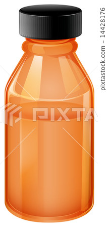 A medical bottle with black lid 14428176