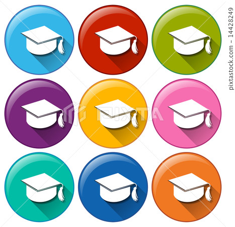 Graduation cap icons 14428249